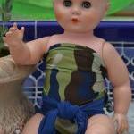 Baby Bathing Suit Camo And Navy Swimsuit