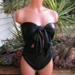 Medium Bathing Suit Wrap Around Swimsuit Black..