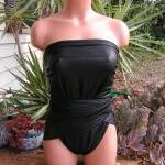 Medium Bathing Suit Wrap Around Swimsuit Black..