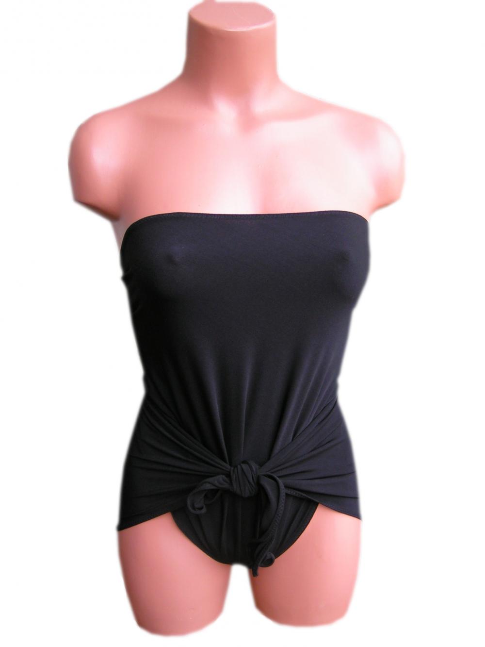 Extra Small Bathing Suit Wrap-around Swimsuit Black