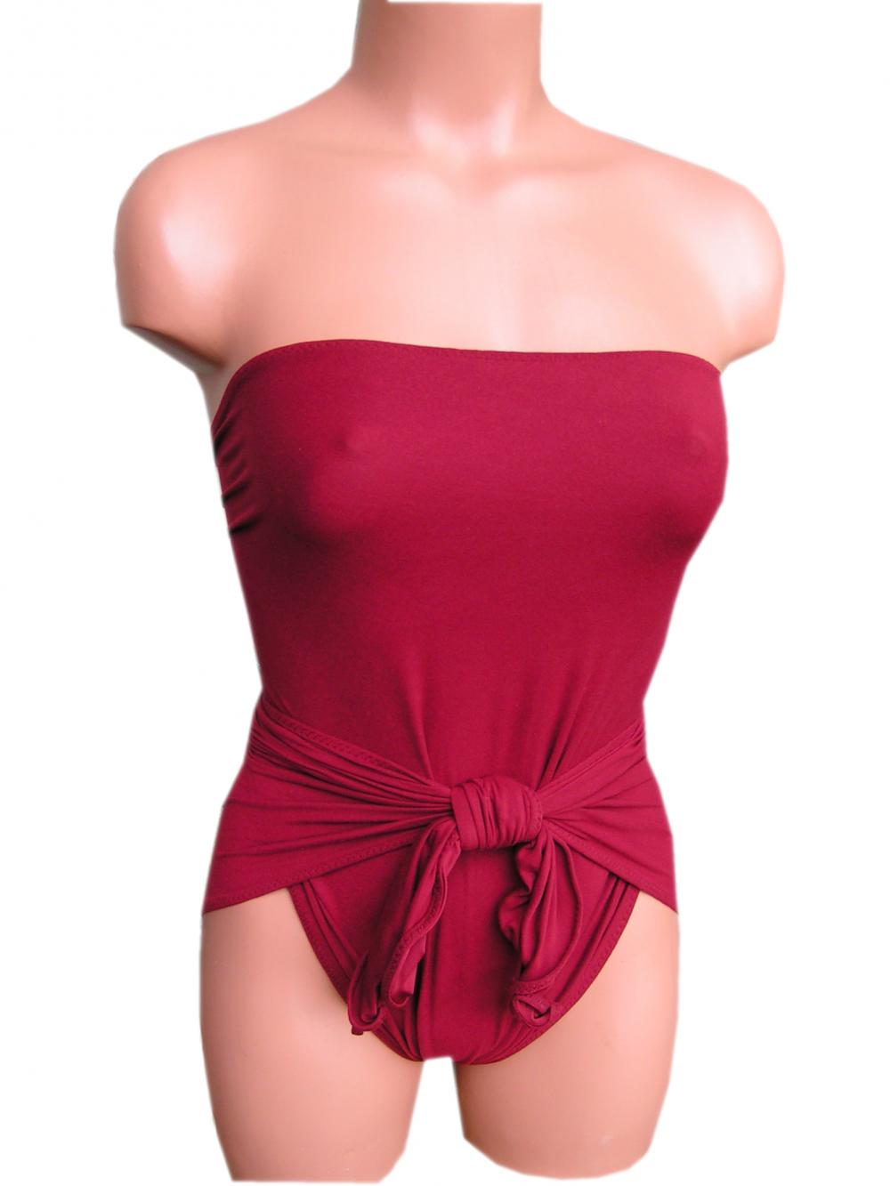 Extra Small Bathing Suit Wrap Around Swimsuit Solid Wine Girls On Luulla